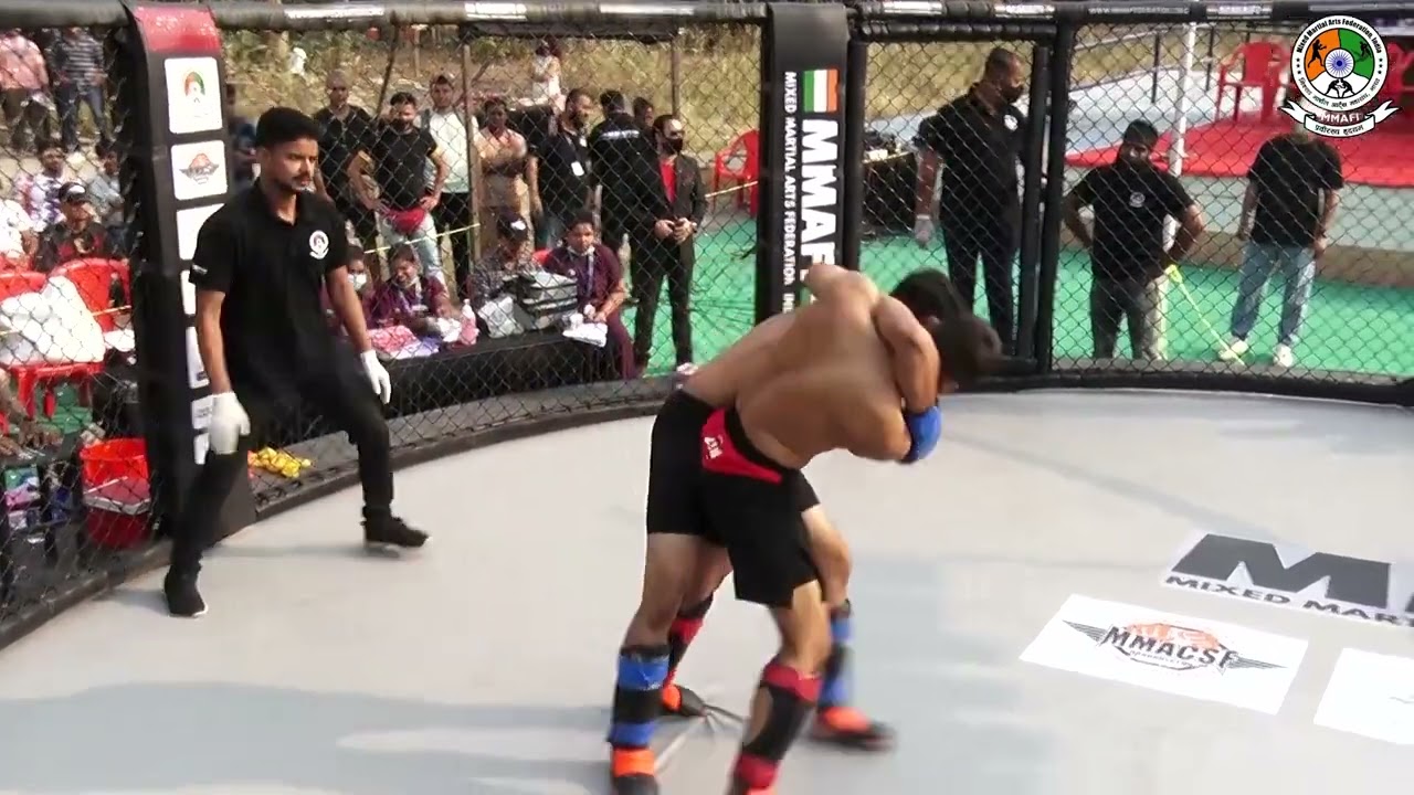 Manish Bhabal Vs Haadesh Amin Novice MMA .Org. by- MMAFI Mixed Martial Arts Federation India .