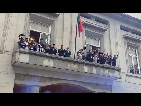 FC Famalicão: equipa feminina e sub19 recebidos em festa nos Paços do Concelho