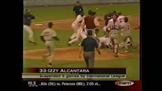 ESPN Highlight Izzy Alcantara Baseball Catcher Kick