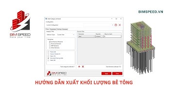 Hướng dẫn xuất khối lượng bê tông trong Revit | Multi - Category Schedule
