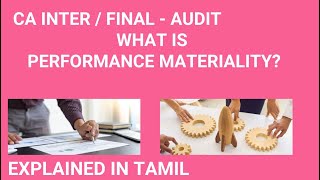 What is performance materiality?? #cafinalaudit #cainteraudit
