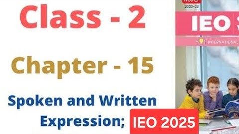 Class 2 English Olympiad | Chapter 15 Spoken and Written Expression Punctuation #englisholympiad​