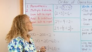 Order of operations plus writing simple expressions (4th grade math)