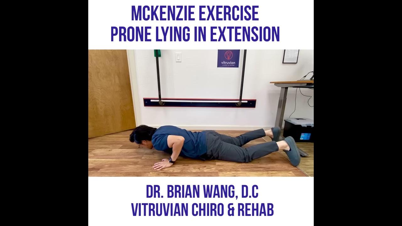 McKenzie Exercise Prone Lying in Extension YouTube
