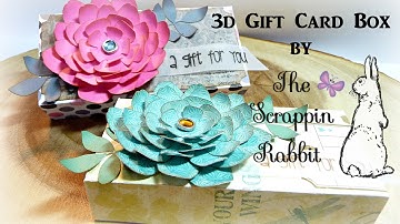3d Pop Up Gift Card Box tutorial using Cricut Design Space
