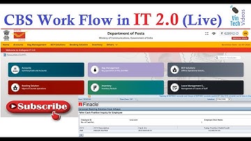 Complete CBS Workflow in IT 2.0 (LIVE) || Finacle in IT 2.0 ||  Vin Tech Videos