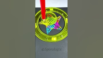 Multi color Spirograph #satisfying #spirograph #trending #spirographdrawing #relaxing #spiroart