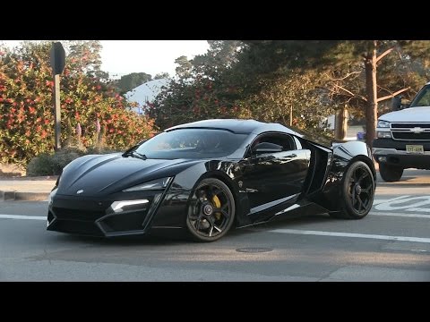 The $3.4 Million Lykan Hypersport driving in California!