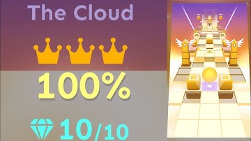 [Rolling Sky Edit] Rolling Sphere | The Cloud | 100% Perfect All Gems And Crown