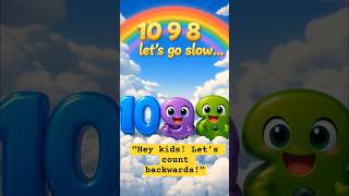 👉 Backward Counting 10 to 1 🎶 Fun Kid Song |Learn Numbers Fast!#kidsshorts #CountingSong #numberfun