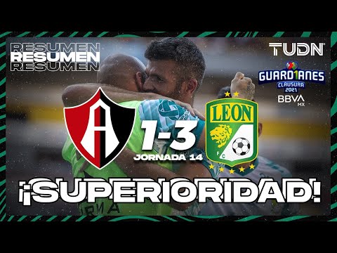 Resumen y goles | Atlas 1-3 León | Torneo Guard1anes 2021 BBVA MX J14 | TUDN