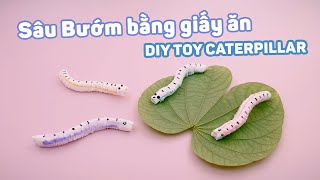 [Quyensachnho] Cách làm con Sâu bằng giấy chuyển động / How to make a moving paper caterpillar