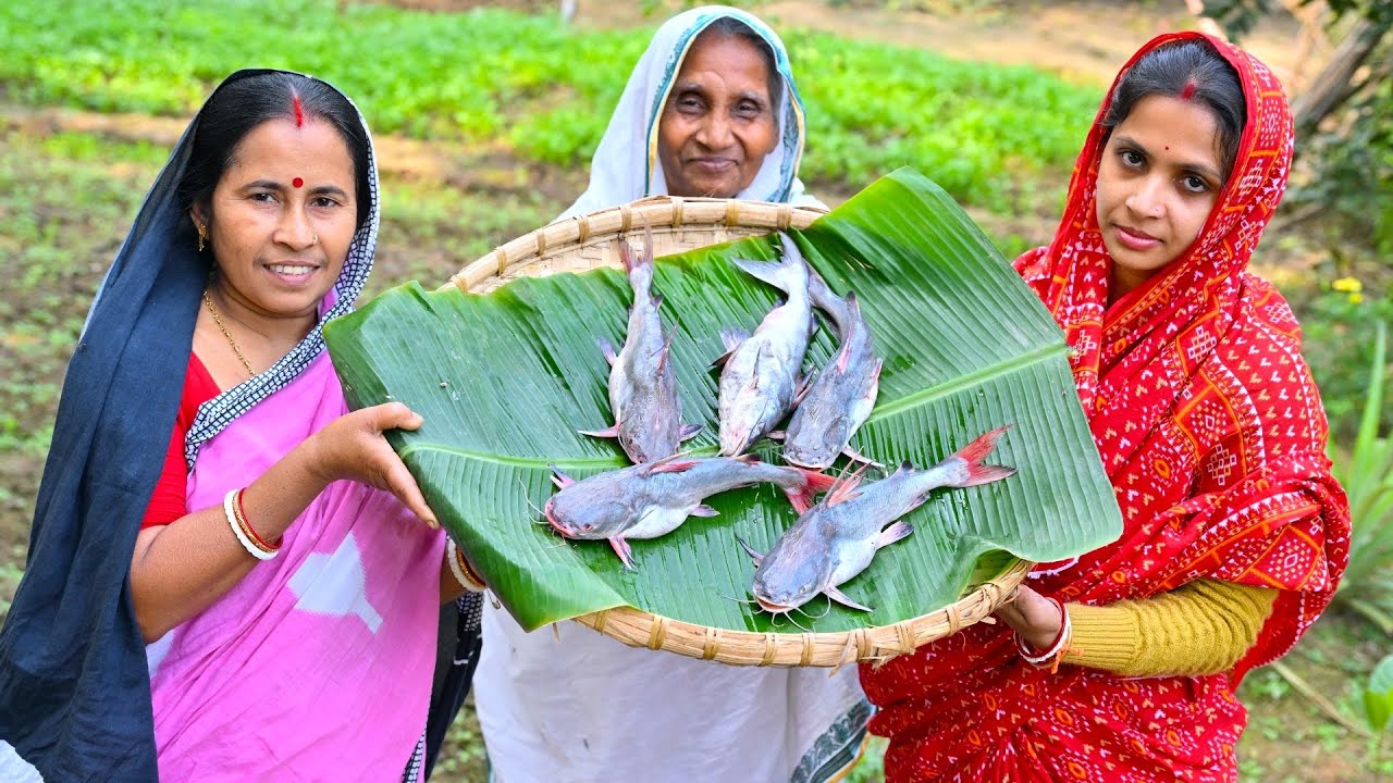 সুন্দরবন নদীর ট্যাংরা রিঠা মাছের ঝাল সঙ্গে ফুলকপি আলুর তরকারি | Sundarban river tangra fish recipe