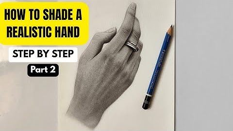 How to shade a realistic hand – full shading process with smooth blending  | Part 2