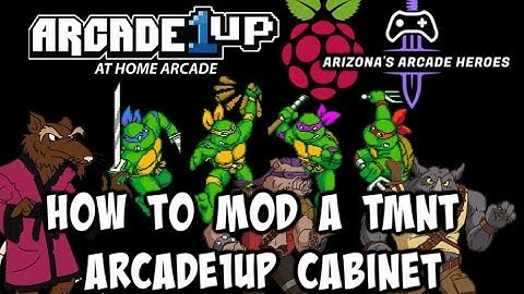 TMNT Arcade1up 4 Player Cabinet Mod Tutorial