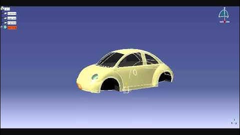 Beetle scale size body (Generative surface modelling- Catia V5)