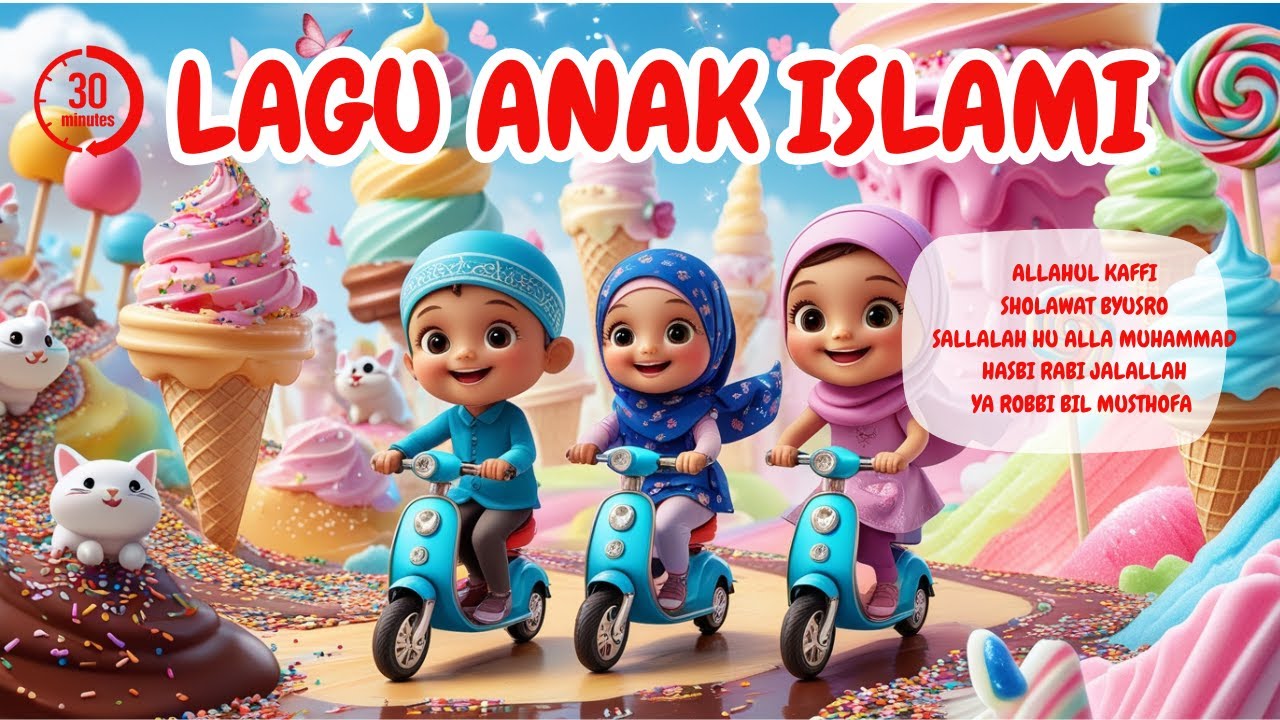 Kumpulan lagu anak islami Allahul Kaffi, Hasbi Rabbi, Sholawat Jibril, dan Sholawat Anak Lainnya