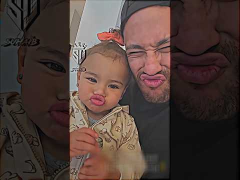 نيمار مع بنته الصغير شو كيوت         