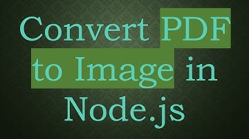 Convert PDF to Image in Node.js
