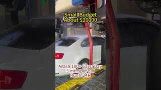 Contactless car wash with 24-hour efficiency#carwash #carwashing