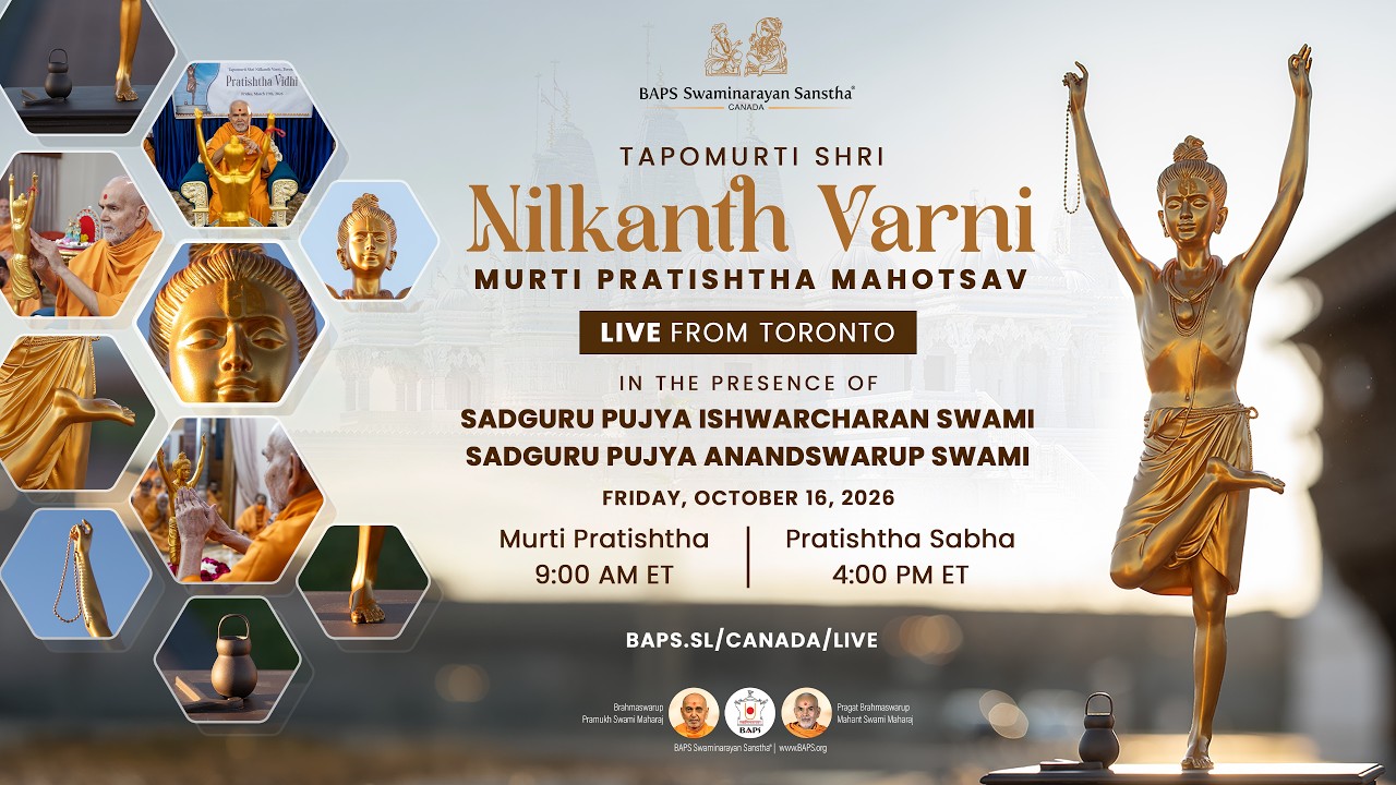 Nilkanth Varni Murti Pratishta Mahotsav - Vidhi - Oct 16 Toronto