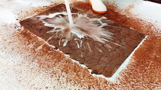 cleaning desert mud from the carpet | A wonderful relaxation in this asmr carpet cleaning