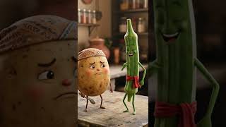 aalu or bhindi ki story #video #viral #ai #shorts #sascribe
