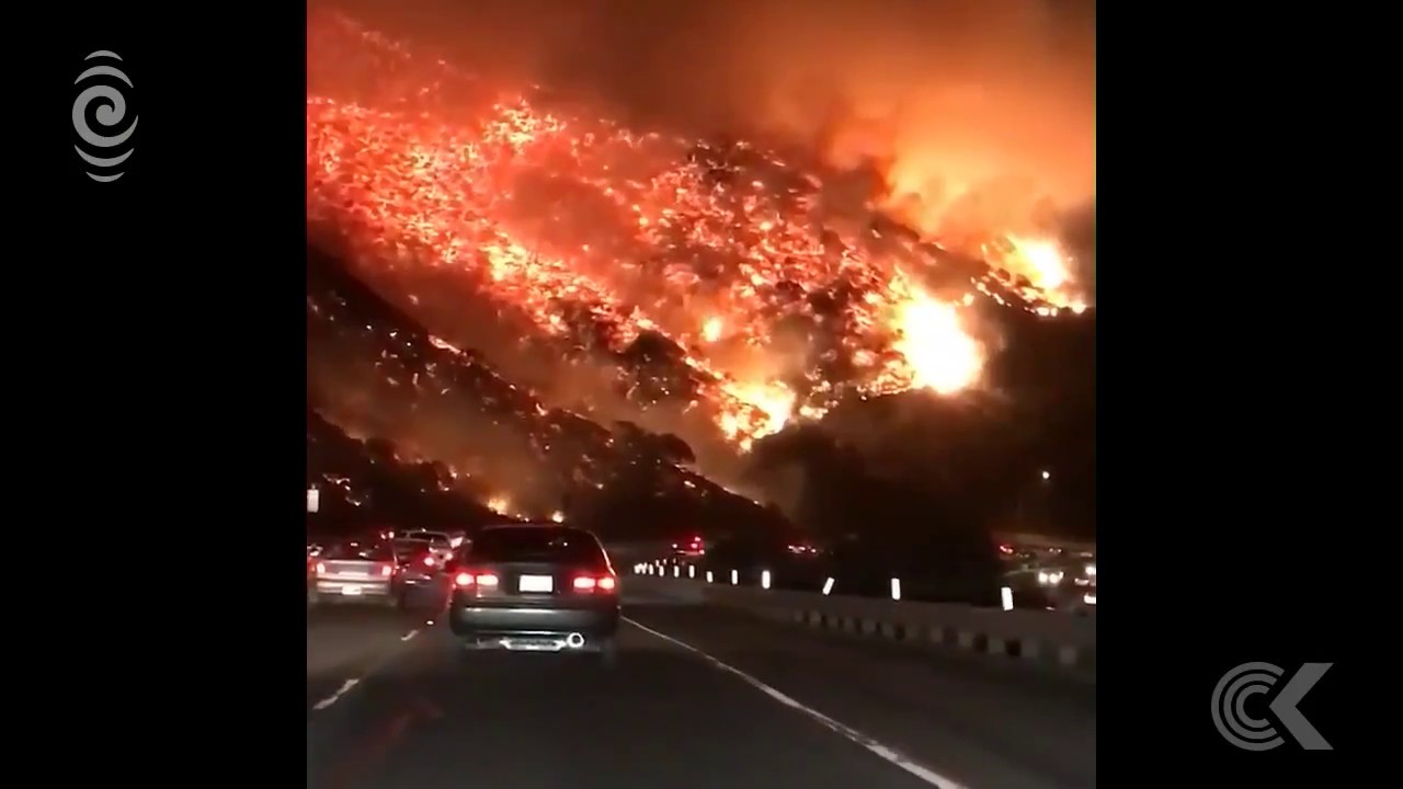 extraordinary video of la fires goes viral youtube movietube youtube on fire