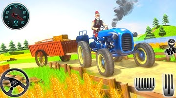 Real Tractor Driving Simulator 3D - US Farming Transport Walkthrough [Android Gameplay]
