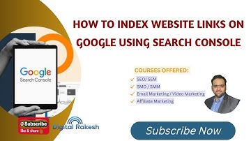 How To Index Website Links On Google Using Search Console  | SEO Training Course