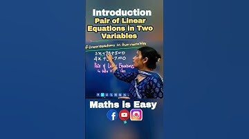 Class 10th Maths| Pair of Linear Equations in Two Variables #ytshorts #shorts #class10 #cbse
