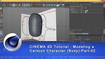 CINEMA 4D Toturial-Modeling a Cartoon Character ( Body) _ 02