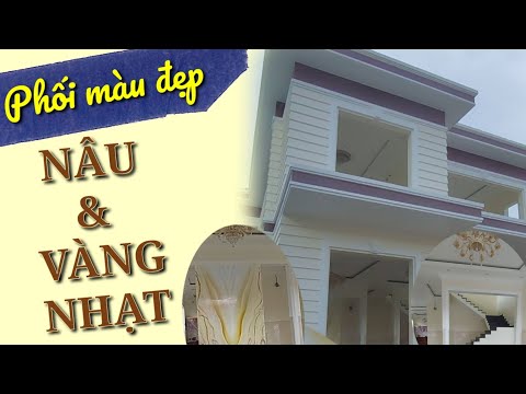 Sơn Màu Vàng Nâu - Phối Màu Sơn Nhà Đẹp NÂU - VÀNG NHẠT