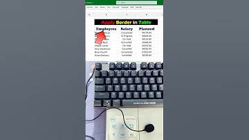 Perfect Excel Borders with One Shortcut – You’ll Never Use the Mouse Again #excel #keyboard #border