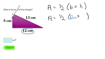 AdaptedMind Math - Area of Triangles, Question #3
