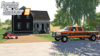 Husqvarna MZ61 Mower Demo! - Fs19 Lawn Care series