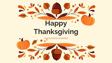 Happy Thanksgiving PowerPoint Template & Google Slides Theme by GreatPPT.com