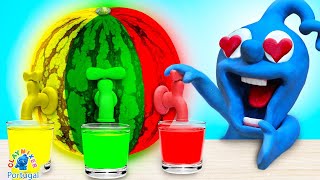 Rainbow Watermelon Juice | Suco de melancia arco-íris
