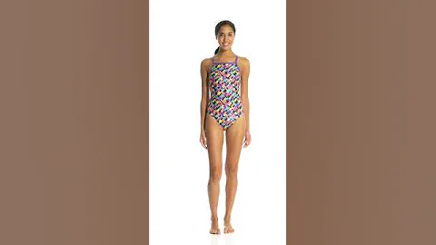 Speedo Flipturns Color Puzzle Propel Back One Piece Swimsuit | SwimOutlet.com