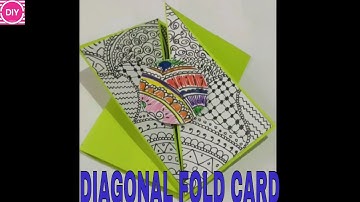 DIY Diagonal Fold Card Tutorial