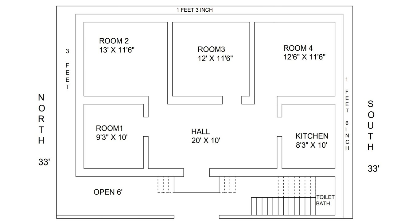 46 X 33 west face village  house  plan  map naksha YouTube