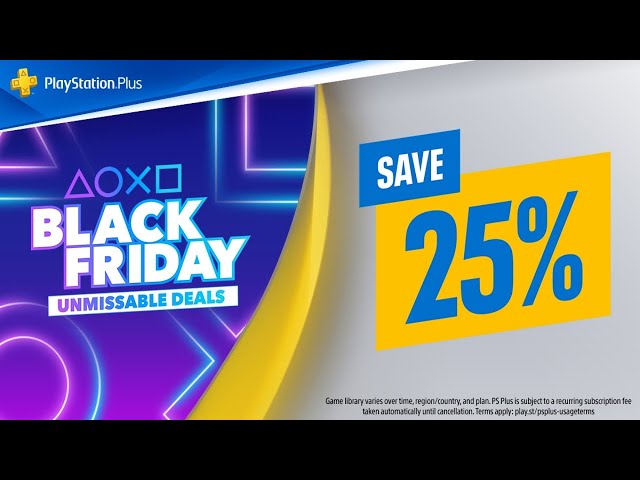 PlayStation Black Friday 2022 sale discounts PS Plus, Extra