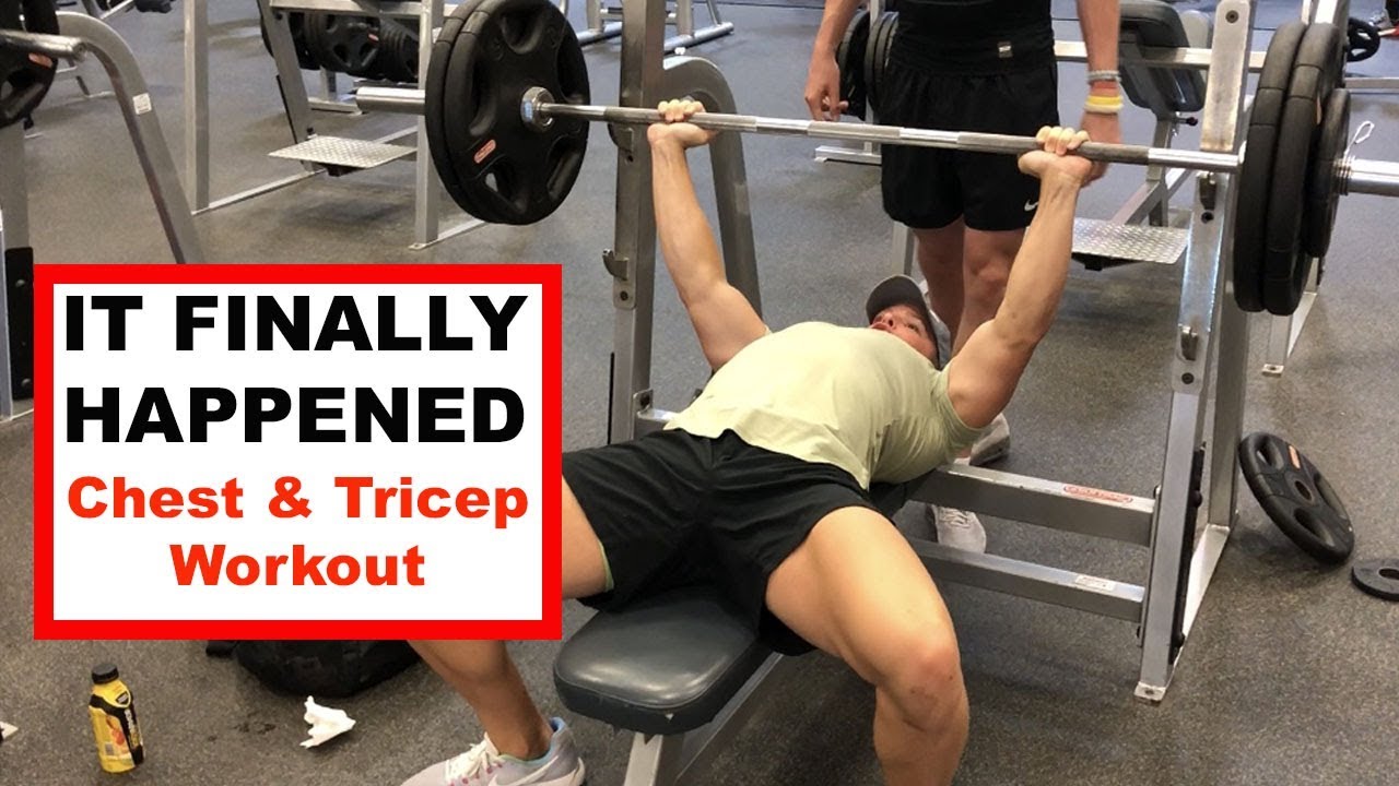 IT FINALLY HAPPENED Chest &amp; Tricep Workout YouTube