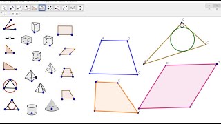 Нужные инструменты, которых нет в GeoGebra. Легко строим параллелограмм, трапецию, прямоугольник.