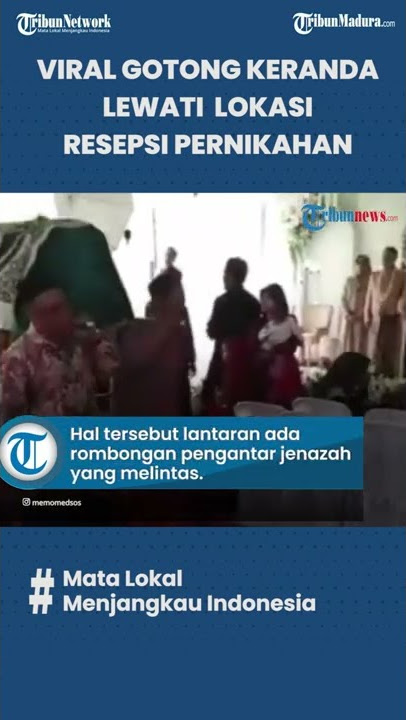 Gotong Keranda, Rombongan Pengantar Jenazah Lewat Lokasi Resepsi Pernikahan Viral, Respon Warganet