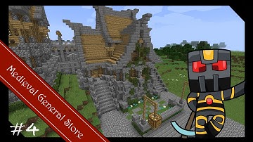 Minecraft Medieval Builds - Store Tutorial - Part 4 of 4 - How to Build a Medieval General Store