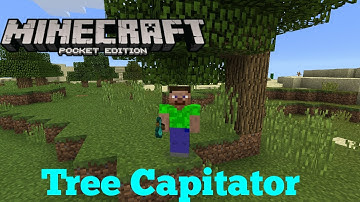 TREE CHOPPING MADE EASIER! - Tree Capitator Mod - Minecraft PE (Pocket Edition)
