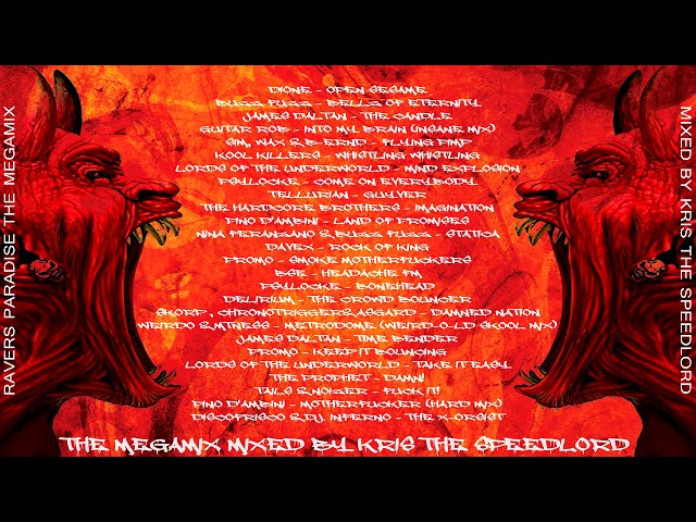 Ravers Paradise the megamix mixed by Kris the Speedlord