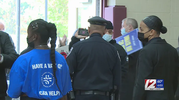 Gov. McKee confronted by protesters at COVID-19 vaccine clinic