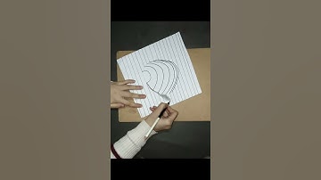 how to draw 3D sphere | #shorts | half sphere 3d | 3d trick art on paper | falak art gallery